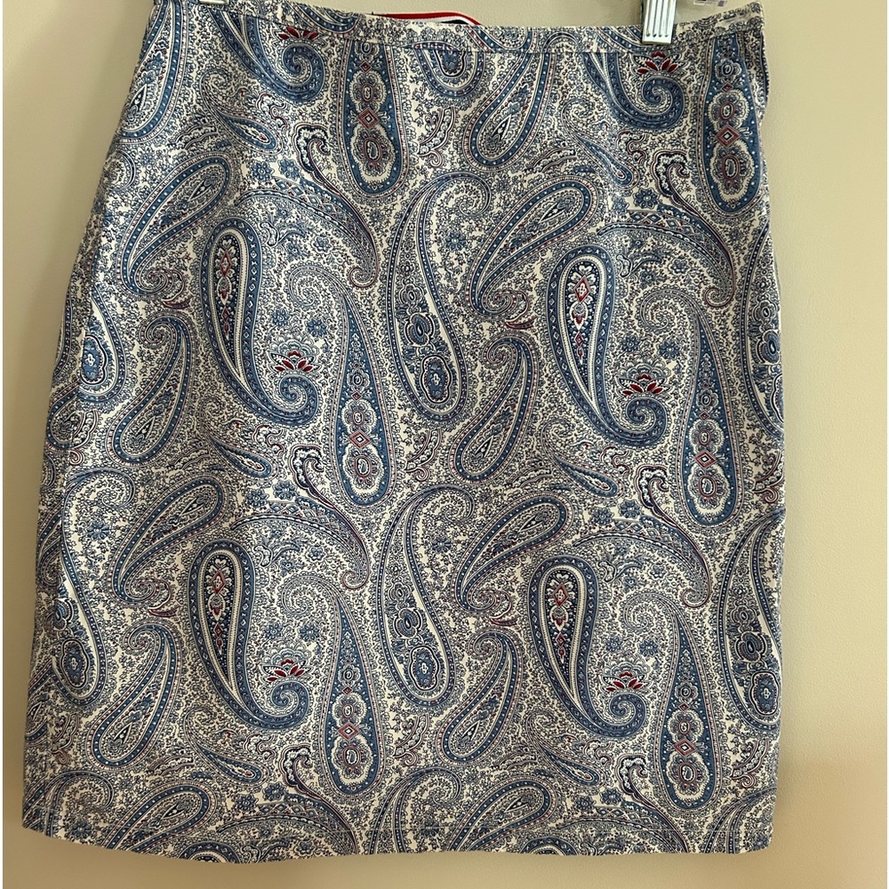 Tommy Hilfiger Paisley Pencil Skirt